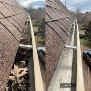 Gutter Cleaning Process
